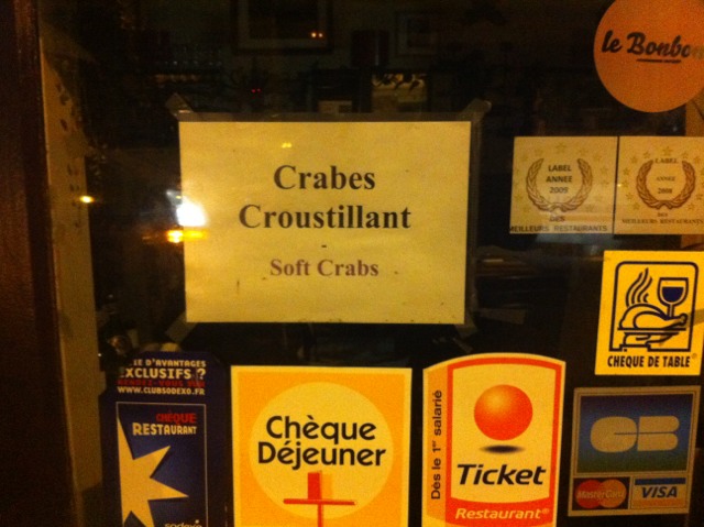 Restaurant Paris Crabe Croustillant