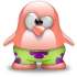 Le pingouin (manchot) de Linux aux couleurs de Patrick