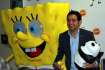 Cyril Hanouna avec Bob l'�ponge