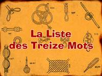 Sailor mouth  -  La liste des 13 mots