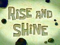 Rise and shine  -  Le matin chez Patrick